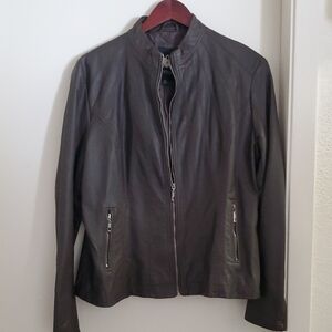 Classic Brown Leather Jacket